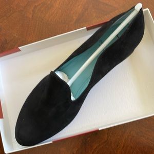 NWT Thierry Rabotin black suede loafer shoes 9.5 39.5